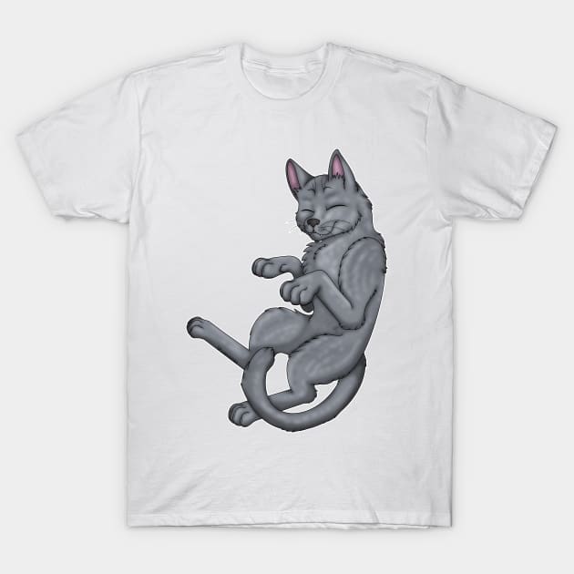 Blue Shorthair T-Shirt by spyroid101